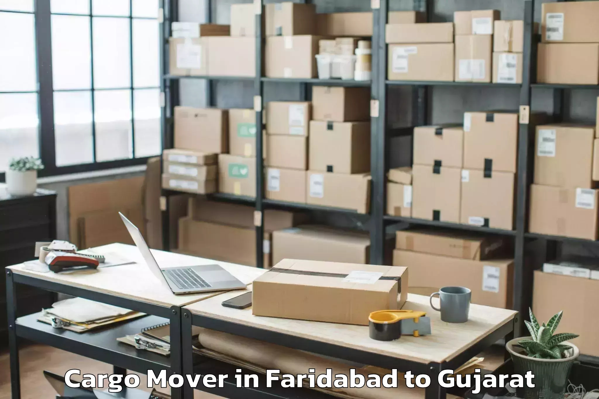 Affordable Faridabad to Rai University Ahmedabad Cargo Mover